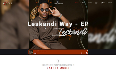 Mvzzle website snapshot